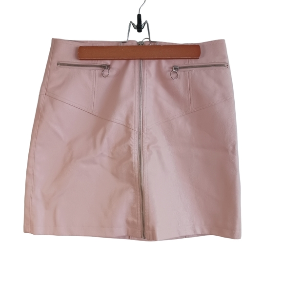 Mark Alan Size Large 90s Barbiecore Vegan Leather Pastel Powder Petal Pink Y2K - Picture 1 of 7